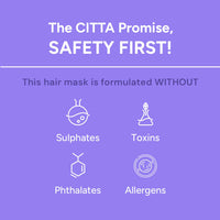 CITTA Deep Conditioning Hair Mask | Argan Oil & Goji Berry for Frizzy, Dry & Damaged Hair | Hair Smoothening & Strengthening | Prevents Hair Fall & Breakage | For All Hair & Scalp Types | 100 gm