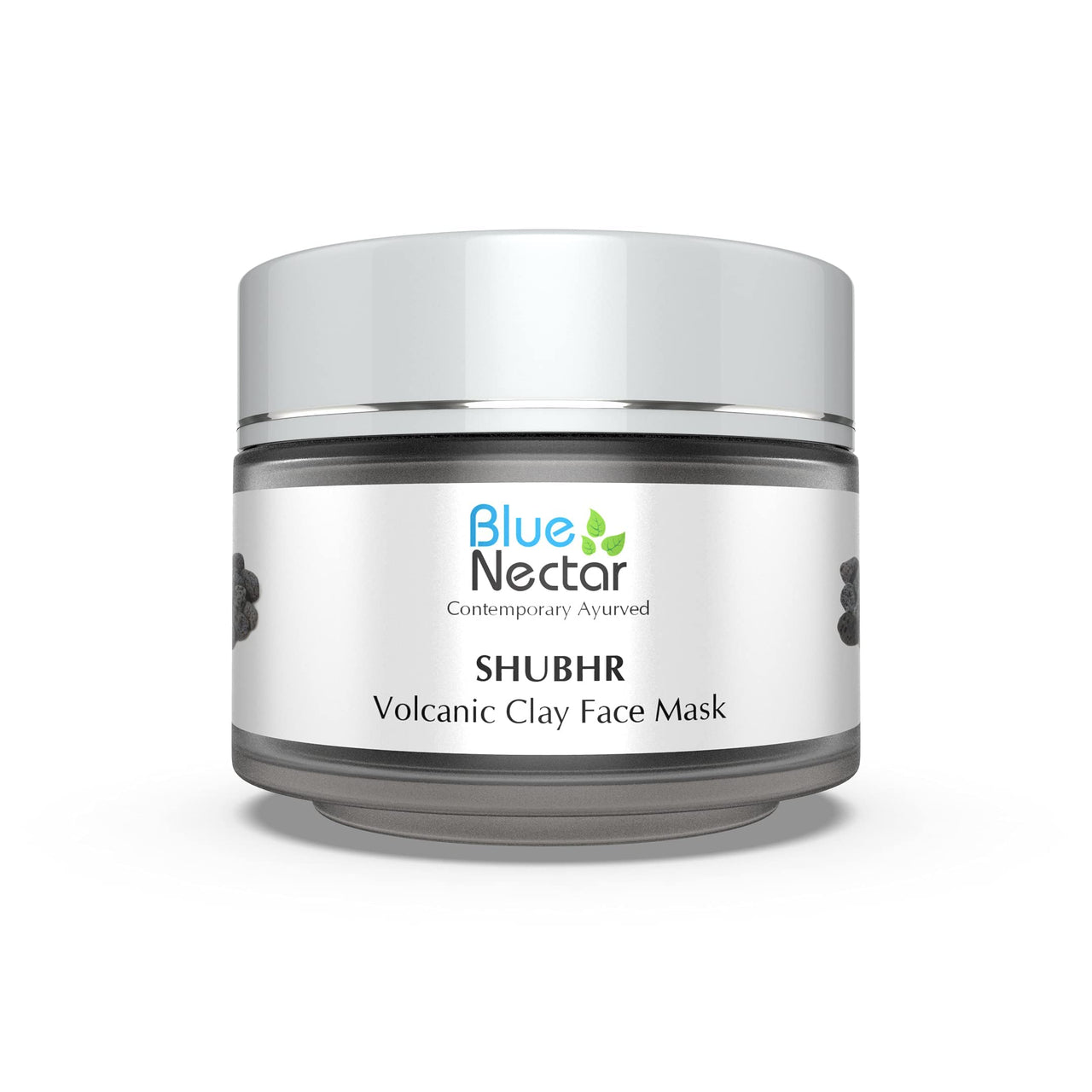 Blue Nectar Volcanic Face Clay Mask for Pores Tightening | Best Face Mask for Acne Prone Skin | Deep exfoliation with Volcanic Ash | Suitable for Oily & Combination Skin (13 herbs, 50g)