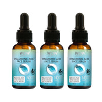 WOW Skin Science Hyaluronic Acid Moisturising Face Serum - Soothing & Repairing Dry and Aging Skin - For All Skin Types - No Parabens, Silicones & Mineral Oil- 30ml | Pack of 3