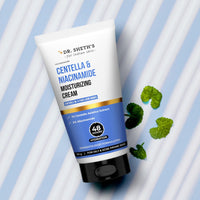 Dr. Sheth's Centella And Niacinamide Moisturizing Cream |For Oily & Acne Prone Skin | Fades Acne Marks & Controls Excess Oil | 48-Hour* Hydration| Lightweight, Fast Absorbing & Non-Sticky | 50G