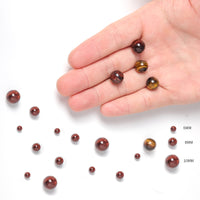35pcs 10mm Natural Stone Beads Tricolor Tiger Eye Beads Energy Crystal Healing Power Gemstone for Jewelry Making, DIY Bracelet Necklace