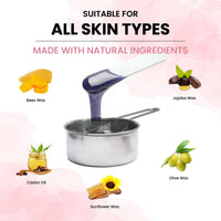 Urban Yog Brazilian Beans Wax, Face Wax/Katori Wax for Women (100g) | India’s 1st Liposoluble Stripless Wax | Pan with Handle & Spatula | Natural Ingredients | For Upper Lips, Chin, Cheeks & Hairline