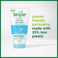 Simple Water Boost Micellar Facial Gel Wash, 150 ml/5.07 oz (pack of 1)