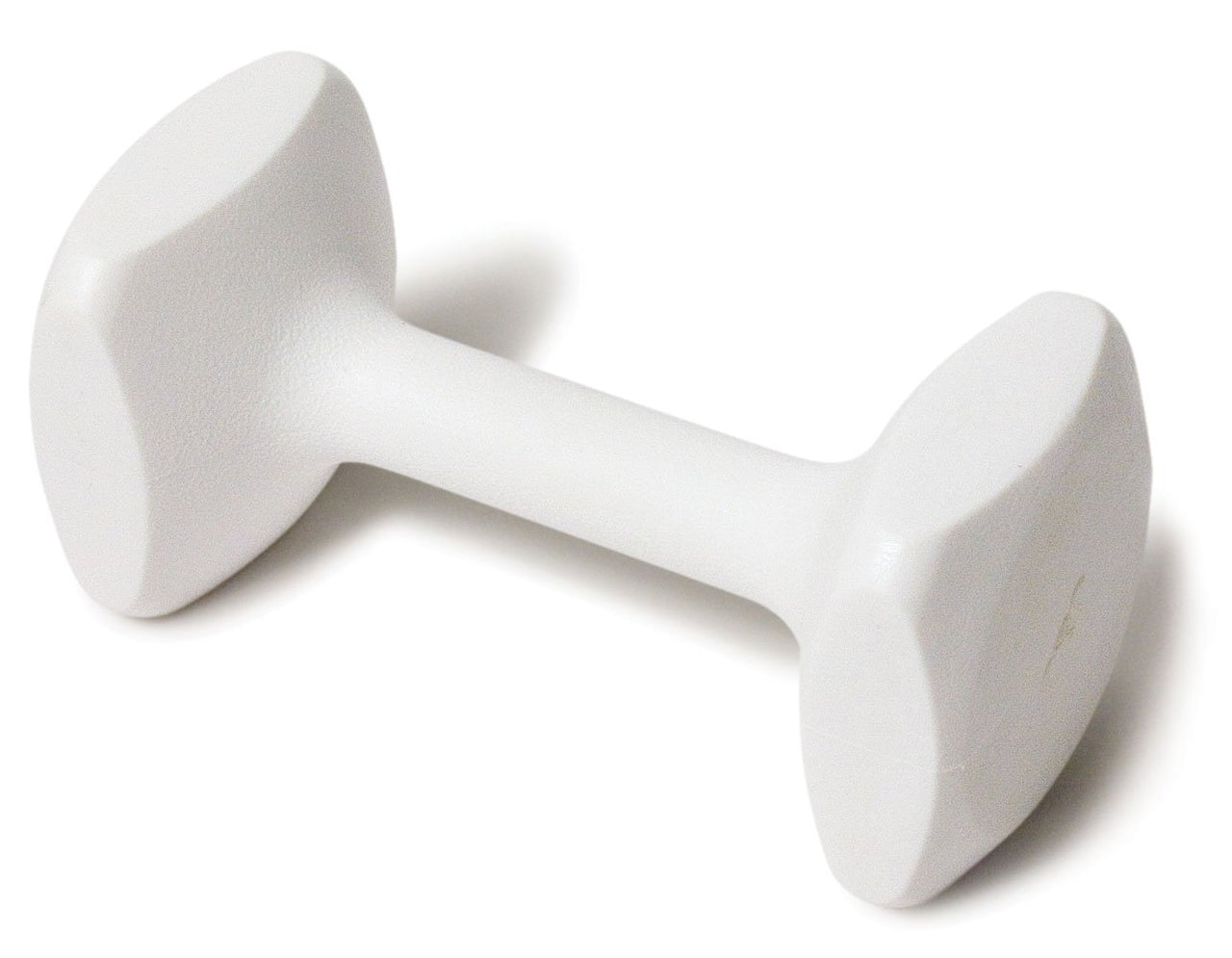 J&J Dog Supplies Obendience Retrieving Dumbell with 2" Ends, 2" Wide Bit and 9/16" Diameter Bit, White, X-Small