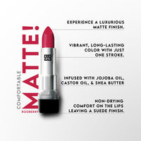 STARSTRUCK BY SUNNY LEONE Matte Lipstick- Coral Lipstick- Rooberry 4.2 gm| Lipsticks for Women | Long Lasting Lipstick for Women | Makeup Lipsticks | Waterproof Lipstick | Smudge Proof Lipstick