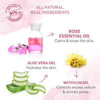 WOW Skin Science Super Light Rose Aloe Gel Moisturizer | Instant Hydration | Non-Sticky & Oil-Free | Quick Absorbing | Suitable for all Skin Types | 50 ml