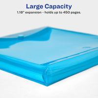 Avery Document Holder Envelope, Holds 450 Letter/A4-Size Sheets, 4-Color 4-Pack (73556) Assorted