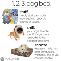 Molly Mutt Small Dog Bed Cover - Landslide Print - Measures 22