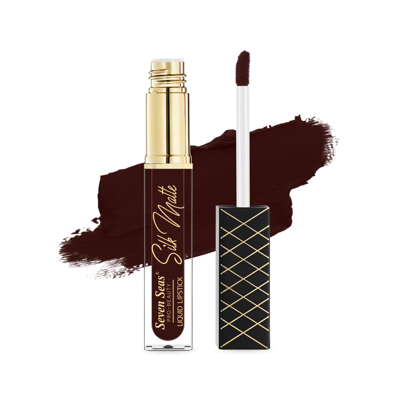 Seven Seas Silk Matte Liquid Lipstick | Long Lasting and Waterproof Liquid Lipstick for Women (Rose Bud Cherry, 7ml)