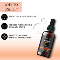 Mancode Vitamin C Serum With Hyaluronic Acid | 35% Vitamin C for Brightening Skin |Hyaluronic Acid Improves Skin Tone and Pore Minimizing |Alpha Arbutin for Improving Skin Texture Boosts Collagen 50ml