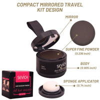 OCEANEVO Hairline Powder For Men And Women, Instant Root Touch Up Color For Grey And White Hair Coverage, Hair Concealer - 4 Grams - Dark Brown