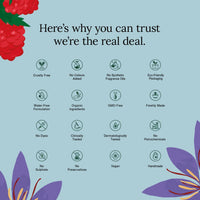 Juicy Chemistry Saffron & Red Raspberry Facial Oil, 10 ml | Organic Face Oil for Skin Brightening & Moisturising | Ecocert Certified for Men & Women | Cruelty-free & 100% Vegan