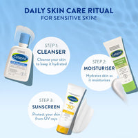 Cetaphil Face Wash Gentle Skin Cleanser for Dry to Normal, Sensitive Skin, 125 ml Hydrating Face Wash with Niacinamide, Vitamin B5 (Pack of 3)