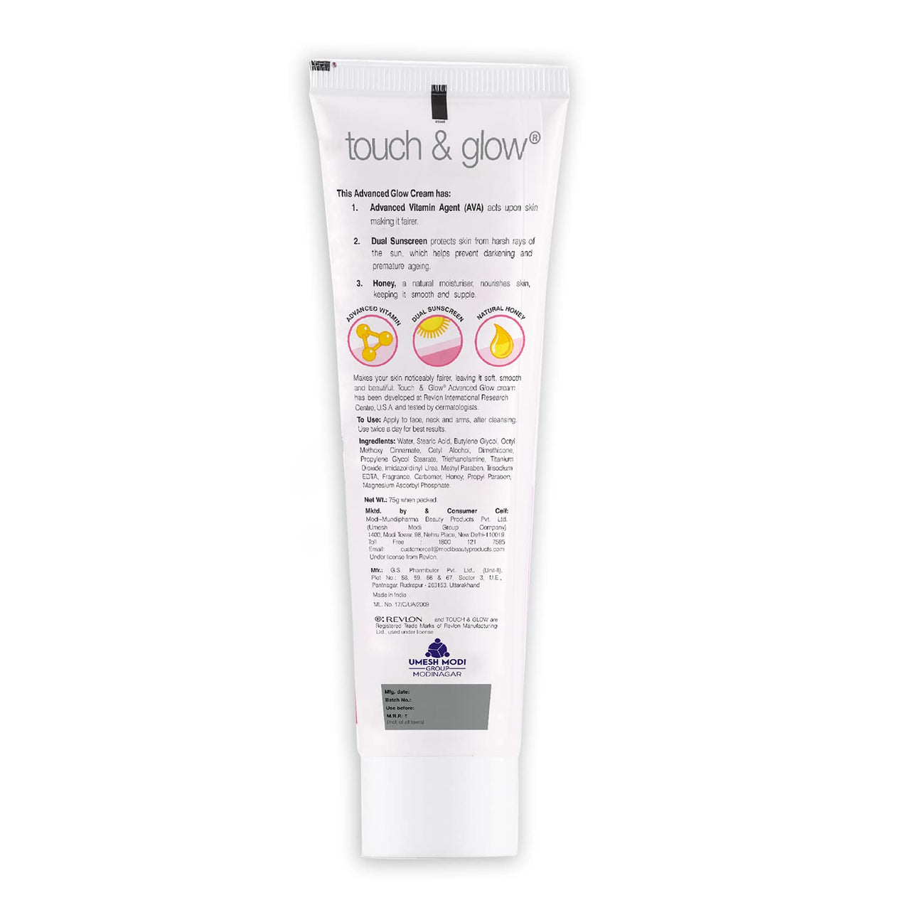 Revlon Touch and Glow Advanced Fairness Cream (75g)