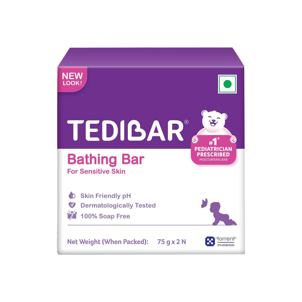 Tedibar Moisturising Baby Bathing Bar 75g + Atogla Baby Lotion 200ml - By Torrent Pharma