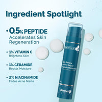 The Derma Co. x Dr.V Skin Renew Barrier Repair Peptide Moisturizer-Peptide & Vitamin C-50ml|Repairs Skin Barrier & Deeply Moisturizes|Aids Skin Regeneration|Moisturizes & Strengthens Skin Barrier