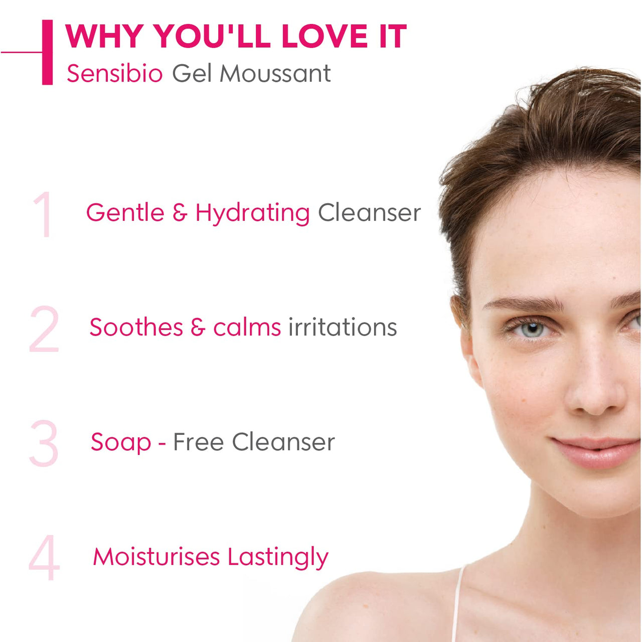 Bioderma Sensibio Gentle Soothing Micellar Cleansing Foaming Gel For Sensitive Skin(100ml)
