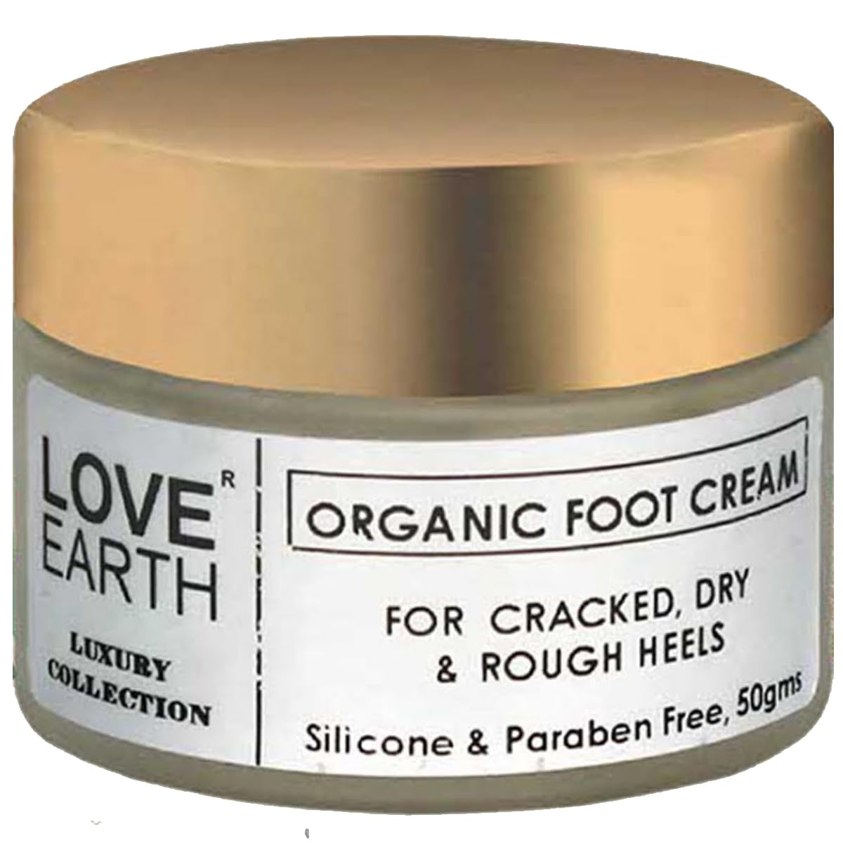 Love Earth Organic Foot Cream With Green Tea & Jojoba Oil For Cracked Dry and Rough Heels 50gm