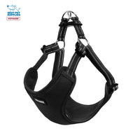 Best Pet Supplies Voyager Adjustable Dog Harness Leash Set with Reflective Stripes for Walking Heavy-Duty Full Body No Pull Vest with Leash D-Ring, Breathable All-Weather - Harness (Black), M