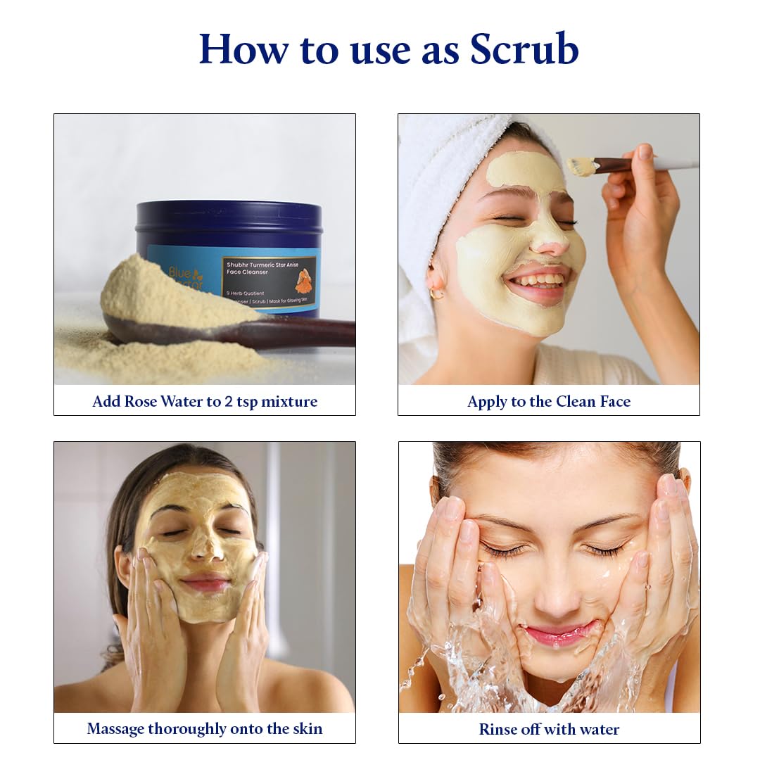Blue Nectar Kumkumadi Night Repair Cream (Women) and Turmeric Face Ubtan