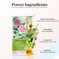 LuxaDerme Foot Hydrating Socks | Deeply Moisturizes Dry & Dull Skin | Reduces Pigmentation | Nourishes Nails & Cuticles (Pack of 10)
