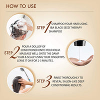 Iba Professional Black Seed Hair Scalp Conditioner | Kalonji Extract For Hair Fall Dandruff Itchy Scalp | For All Hair types | No Sulfate No Paraben | Halal Certified & Vegan - 125 ml