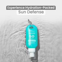 Earth Rhythm Aqua Surge Sunscreen Spray SPF 50, Invisbile SPF Mist, Broad Spectrum, UVA/UVB Protection, Non Greasy, No White Cast, For dry Skin 100ml