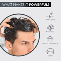 The Man Company Anti-Graying Hair & Beard Cream for Men | Delays Grays | Nourishes | Styles | Boosts Confidence | Toxin-Free | All Hair Types- 75 g