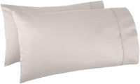 Basics 400 Thread Count Cotton Pillow Cases, King, Set of 2, Stone Gray, 40