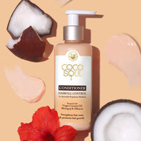Coco Soul Hair Fall Control Conditioner with Ayurvedic Medicine | 100% Cold Pressed Virgin Coconut Oil | Bhringraj & Hibiscus | Sulphate & Paraben Free | From Makers of Parachute Advansed | 200 ml