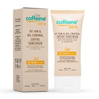 mCaffeine Matte Sunscreen SPF 50 for Men & Women | Lightweight, Water Resistant, Zero White Cast | Sun Protect, Prevents Tan & Repairs UV Damage | All Skin Type - 50ml
