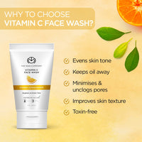The Man Company Skin Brightening (Buy 1 Get 1) Vitamin C Face Wash- 75 ml Each with Turmeric and Niacinamide For Clean, Bright & Soft Skin I Oil Free Look I Unclog Pores,Instant Glow