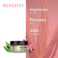 Khadi Natural Rose and Aloevera Face Massage Gel, 100g| Controls hyperpigmentation and tanning|Deeply hydrates and cools skin|Suitable for All Types of Skin