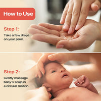 Herby Angel Head Massage Oil for Babies and Kids, Nourishes Scalp and Hair Texture, Hair Oil with Amla and Methi, Soothes Cradle Cap, Dermatalogically tested, Gentle Baby Hair Oil, 100ml