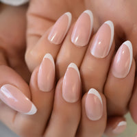 Gush Beauty Press On Nails | Reusable Nail Extensions | Artificial Fake Nails Set | For women (Champagne - Medium Round)