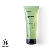 Brillare Natural Aloe Vera Gel - Ultimate Moisturiser for Face, Hair & Skin | Pure, Hydrating, Soothing Care, 200 GM