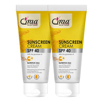 Qraa Sunscreen - SPF 40 PA++++ Sunscreen Cream SPF 40|Helps Remove Tan|Helps in Sun Burn| Pack Of 2 (200gm, 2)