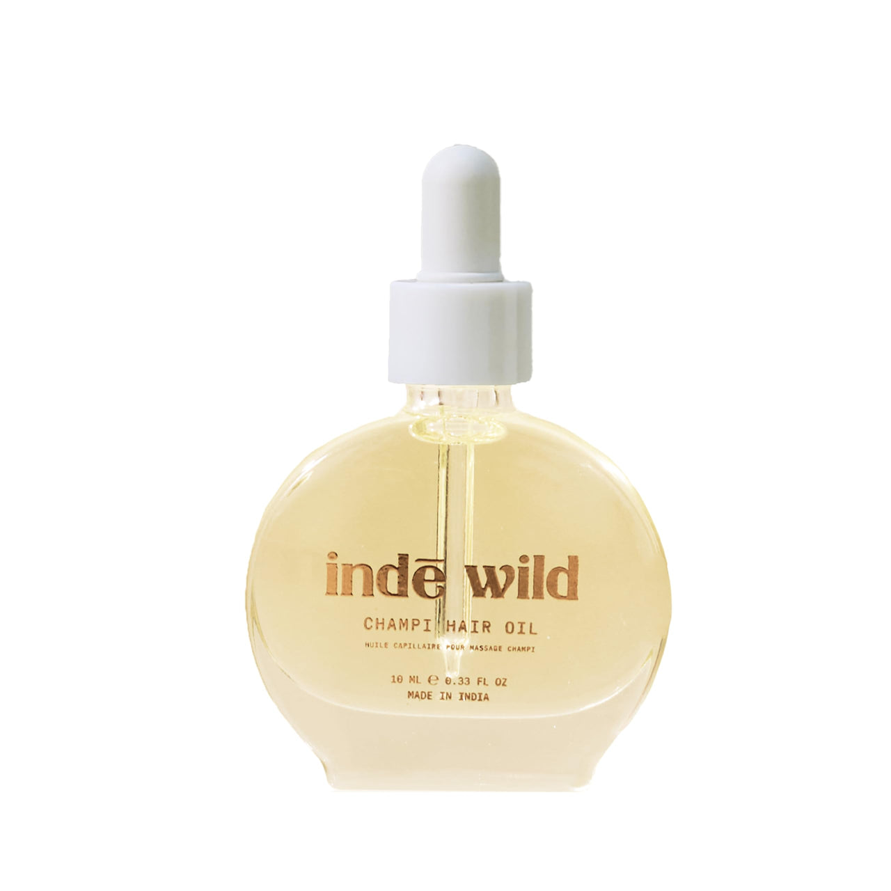 indē wild Champi Hair Oil (10 ml) with Rosemary Oil, Brahmi, Amla, and Bhringraj | Ayurvedic Hair Growth Oil for Dandruff, Hairfall, & Thicker, Fuller Hair | 16+ Ayurvedic Actives | Calming Fragrance