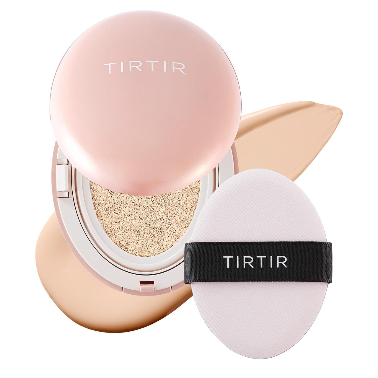 TIRTIR Mask All-Cover Cushion Foundation | Full coverage, Skin fit, Satin Glow Finish | Korean Cushion Foundation #13N FAIR IVORY | 18g