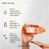 Auravedic Kumkumadi tailam for face Kumkumadi face oil for glowing skin 100 ml pack of 3 Kumkumadi oil for face serum for women glowing skin pigmentation serum face body oil after bath for daily use