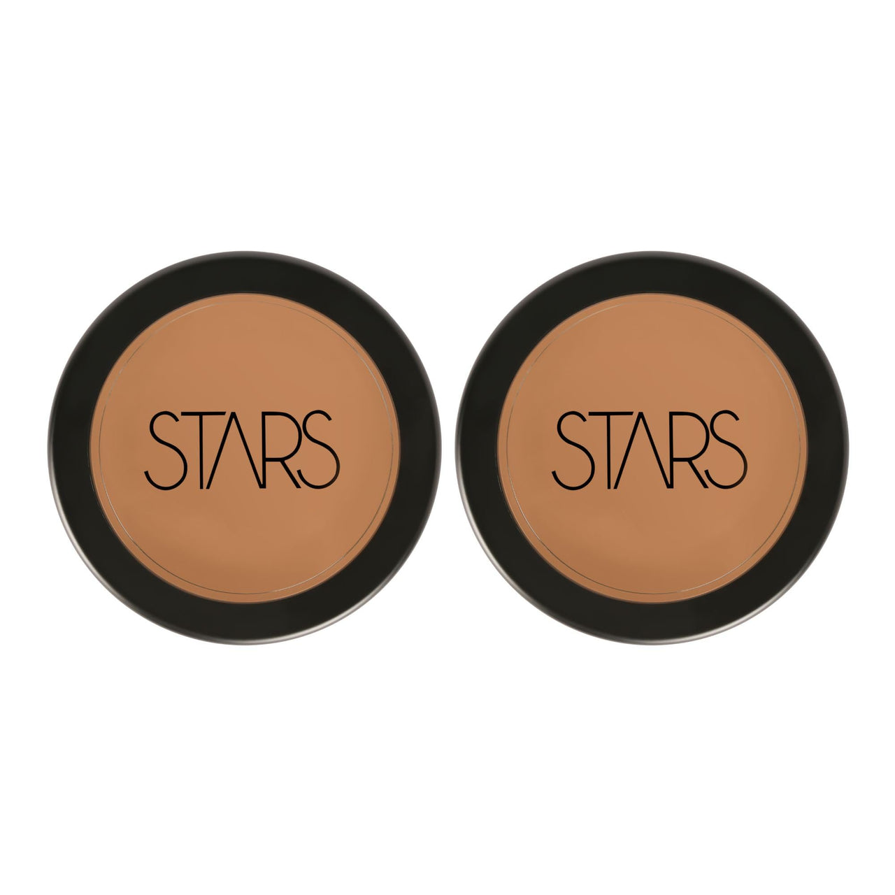 Stars Cosmetics Makeup Foundation Cream Face Professional Light Weight Matte Finish Waterproof blends seamlessly Long Lasting Full Coverage All Skin Types For Girls Womens Chinese (Pack of 2 8g Each)