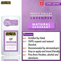 INDUS VALLEY Combo Lavender Deo Stick - Set of 3 (50g*3 =150g)