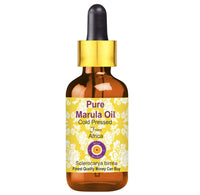 Deve Herbes Pure Marula Oil (Sclerocarya birrea) with Glass Dropper Natural Therapeutic Grade Cold Pressed 10ml