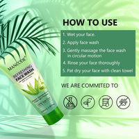 Mancode Refreshing Face Wash 100ml with Aloe Vera | Deep Cleansing & Pimple Fighting | Removes Dirt & Oil for Smooth, Fresh Skin | 100% Soap-Free Face Wash for Men & Women