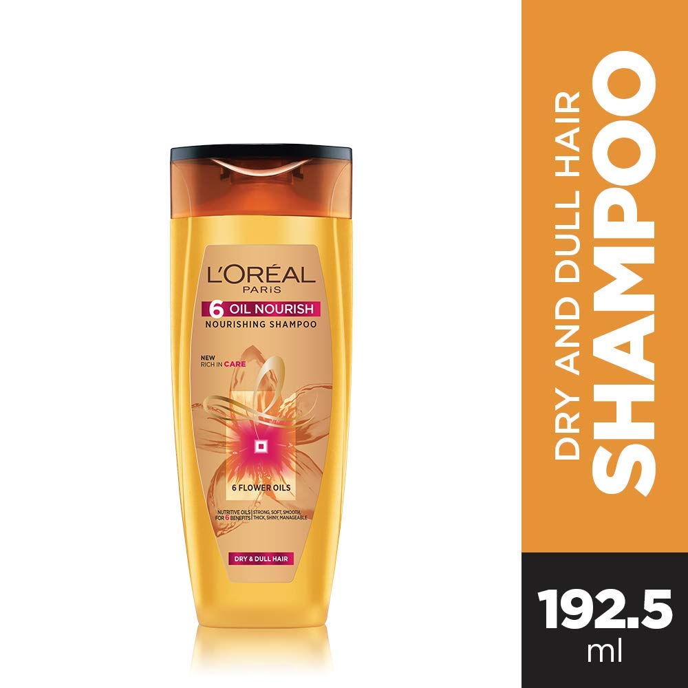 L'Oreal Paris 6 Oil Nourish Shampoo, 360ml (With 10% Extra) & L'Oreal Paris 6 Oil Nourish Shampoo, 175ml (With 10% Extra)