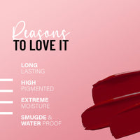 Seven Seas Pure Liquid Lipstick, Matte Finish, Purple (Matte Red, 7ml)