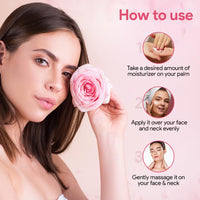 Vamp Beauty Face Gel Moisturizer | For Oily & Acne-Prone Skin | With Kakadu Plum, Glycolic Acid, Shea Butter & Rose | Lightweight & Non-Sticky | Brightens & Controls Oil | 50g