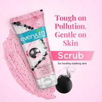 Everyuth Naturals Anti Pollution Pink Clay & Charcoal Scrub 100g