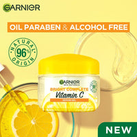 Garnier Skin Naturals, Face Serum, Bright Complete Vitamin C Booster, 30 ml & Garnier Brightening Moisturiser, Serum Gel, For Radiant skin, Bright Complete Vitamin C, 45g