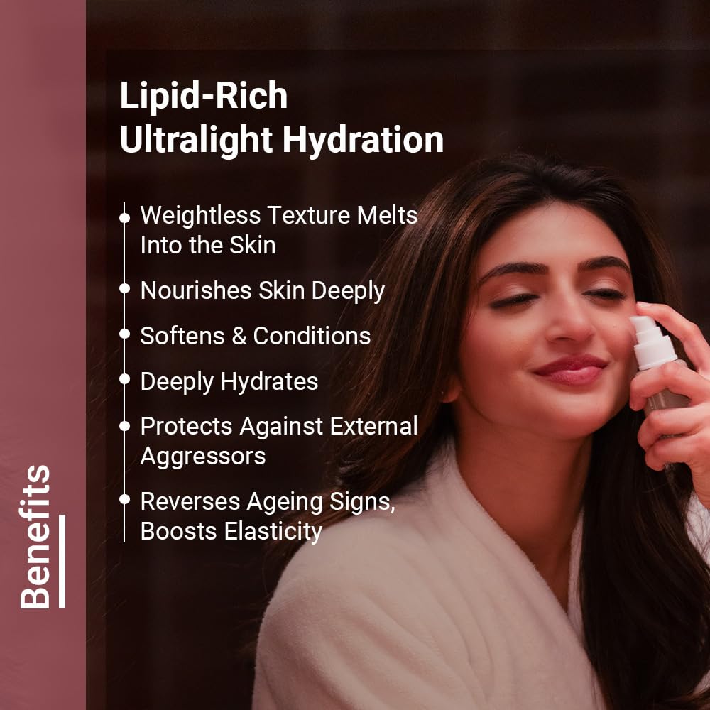 Neude Butter Mousse 50ml Ghee Face Moisturizer Cream for Men & Women with Molecular Ghee Kokum Butter & Almond Oil 24h Hydration Weightless Antioxidant-Rich Deep Moisturizer for Dry & All Skin Types